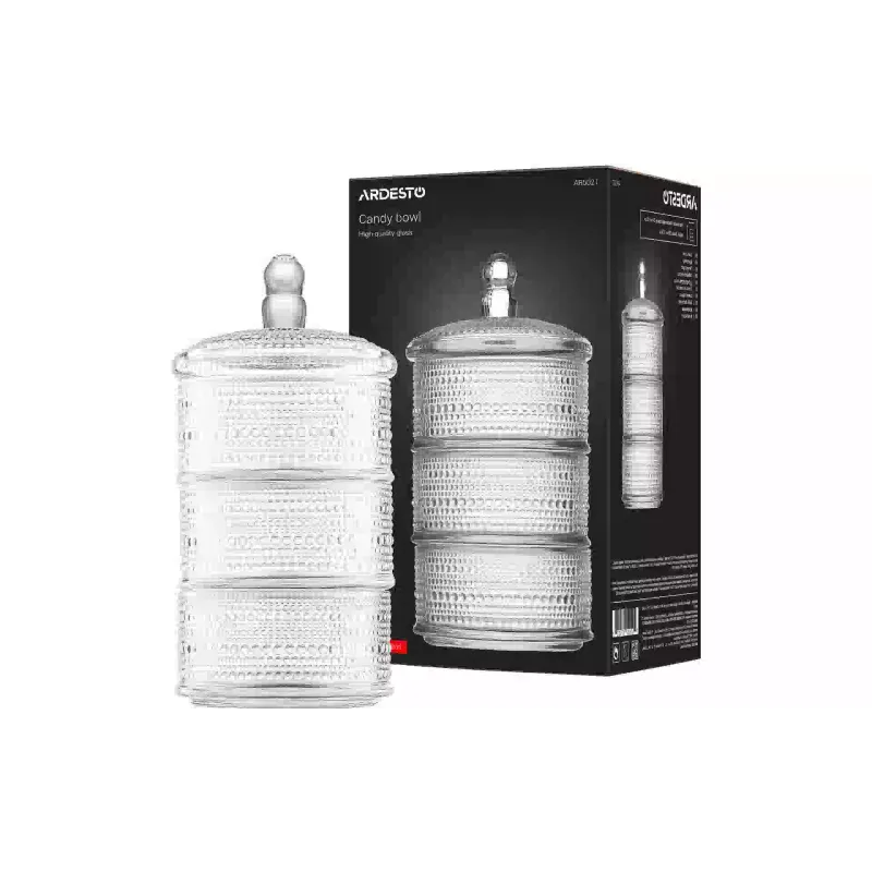 وعاء الحلوى Ardesto Verbena, Transparent (AR5021)