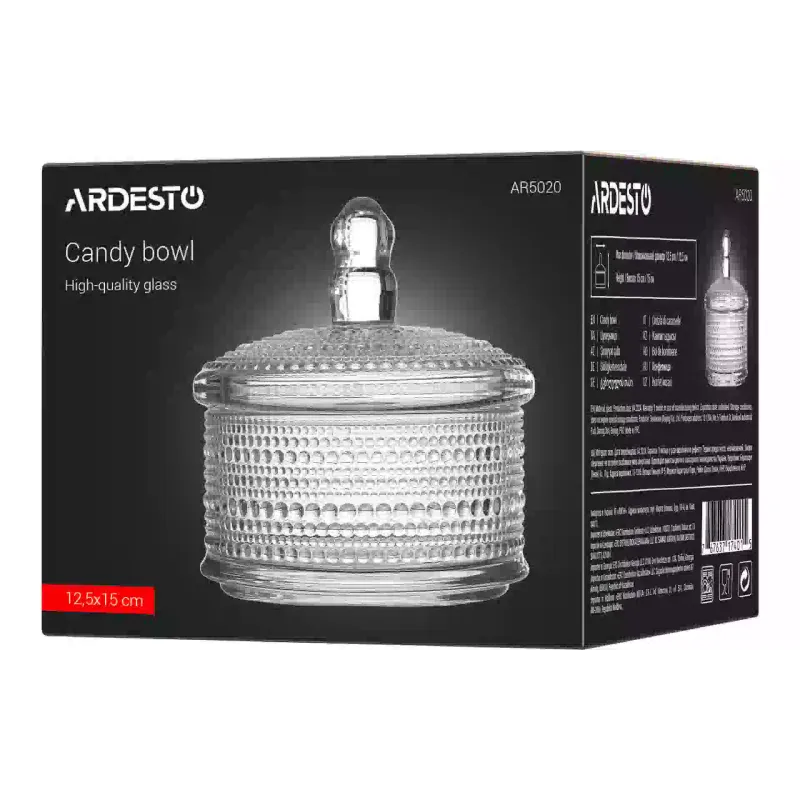 Tigela de doces Ardesto Verbena, Transparent (AR5020)