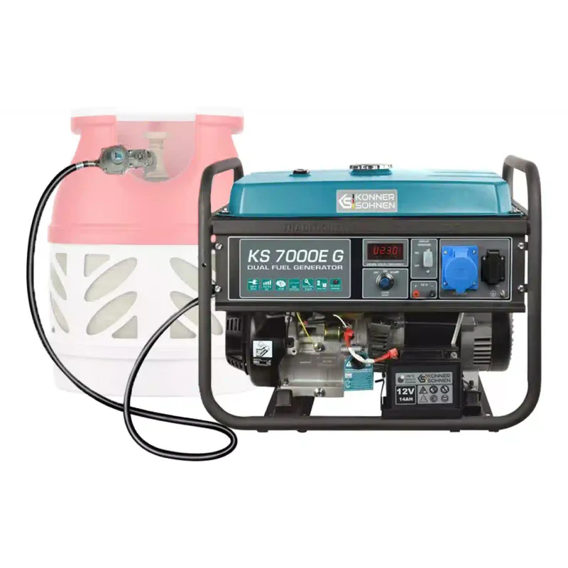Gas-petrol generator Konner&Sohnen (KS 7000E G), 5.5 kW