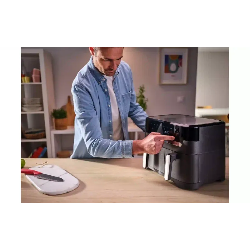 Мултифурна Tefal Dual Easy Fry & Grill AirFryer, Black (EY905B10)
