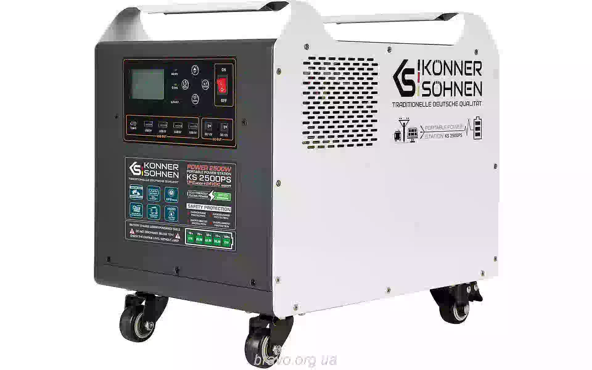 Φορητός σταθμός παραγωγής ενέργειας Konner&Sohnen (KS2500PS) Φορητός σταθμός παραγωγής ενέργειας Konner&Sohnen (KS2500PS)