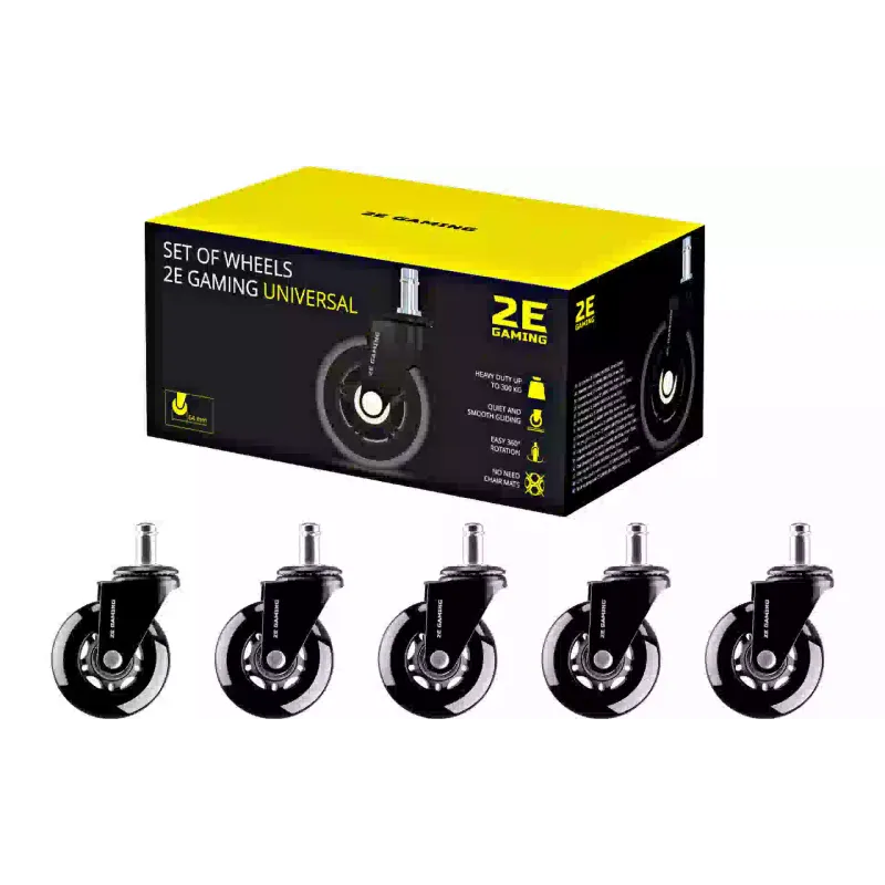 Szék görgő 2E, Black (2E-GWH-003-BK)