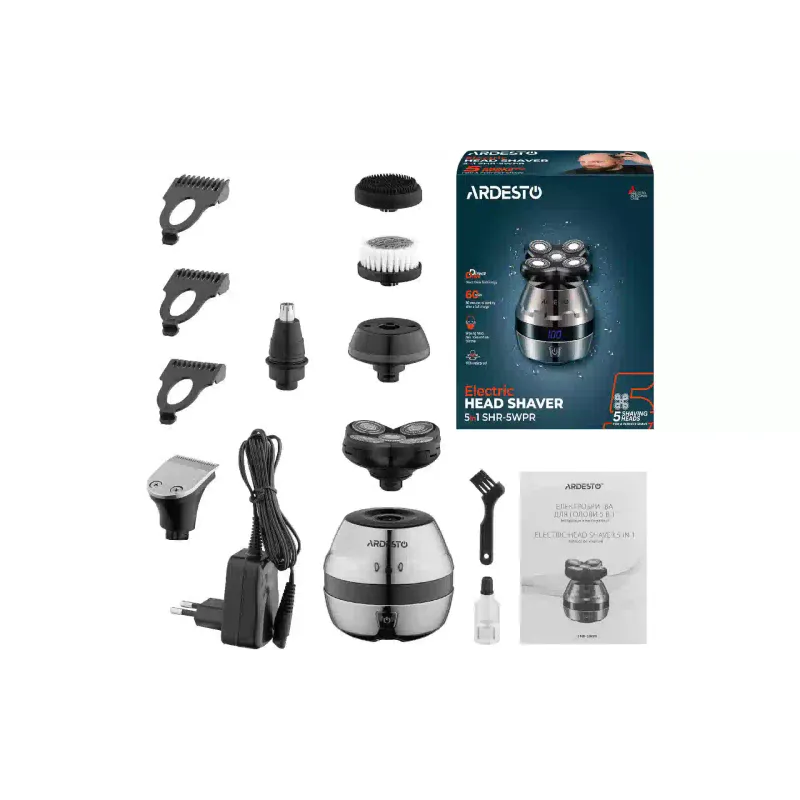 Ηλεκτρική ξυριστική μηχανή για κεφάλι και σώμα Ardesto, Bronze (SHR-5WPR)