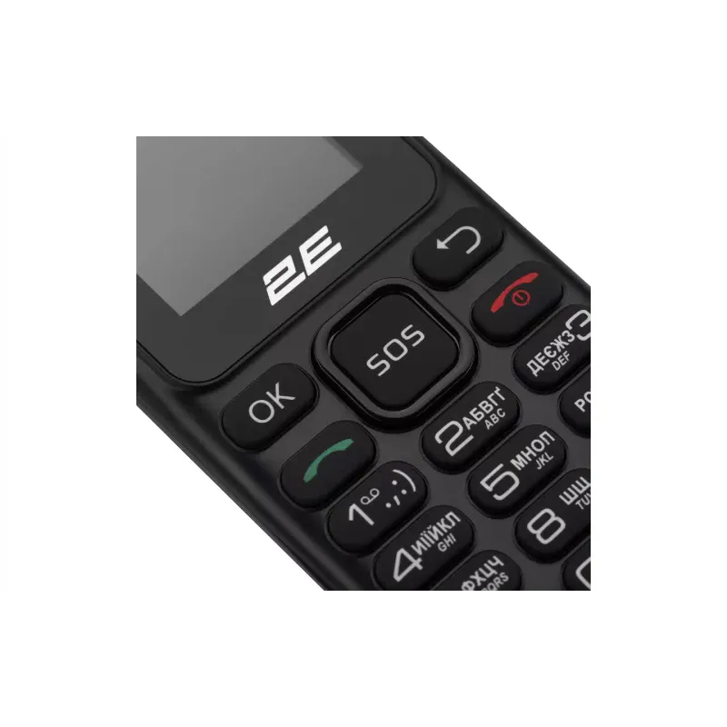 Mobiltelefon 2E S180, Black (694743653885)