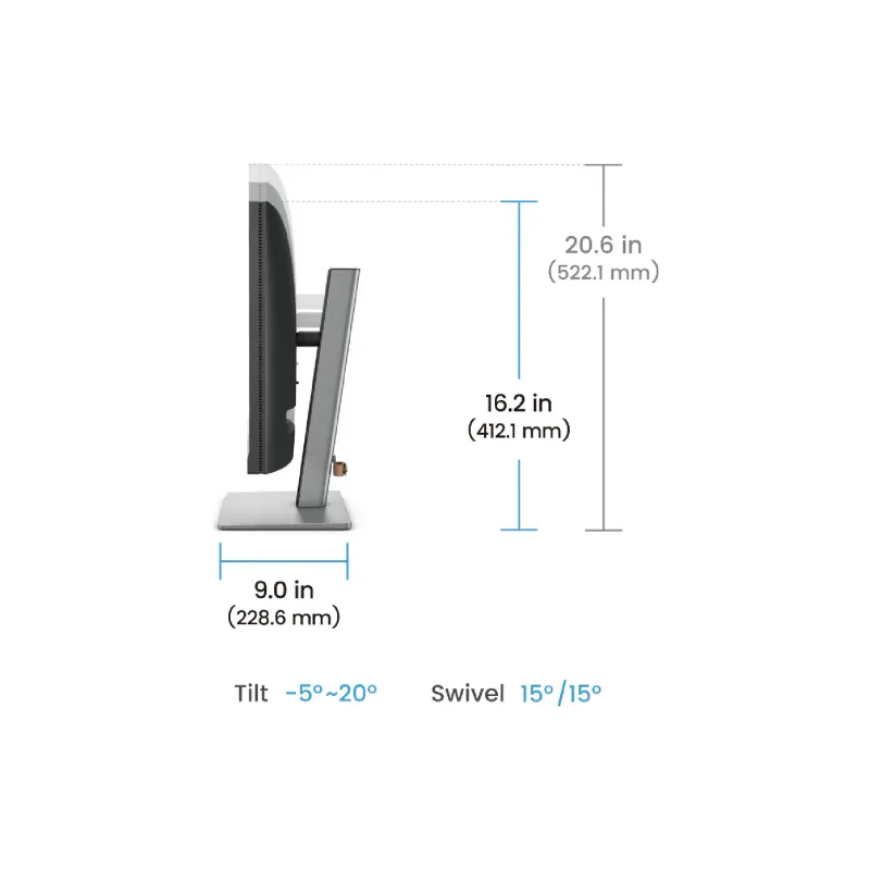 شاشة Benq RD240Q, Dark Grey (9H.LLXLA.TBE)