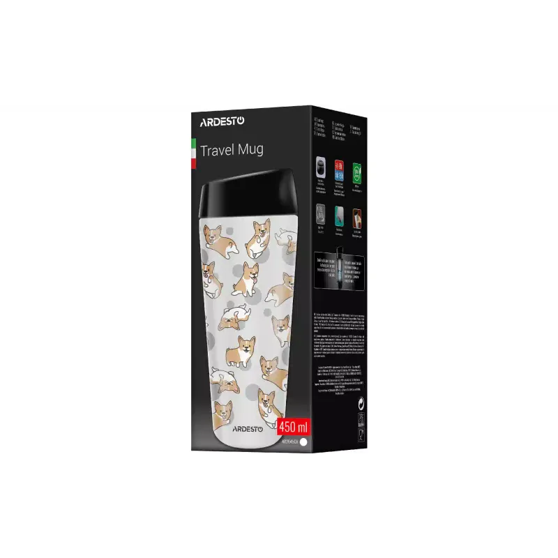 Термочаша Ardesto Coffee Time, Gray (AR2645CR)