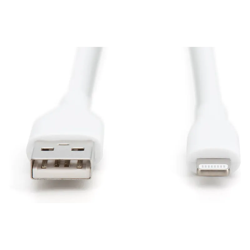 Кабель для зарядки та синхронізації Digitus USB-A - Lightning (AK-600108-020-W), 2 м, White