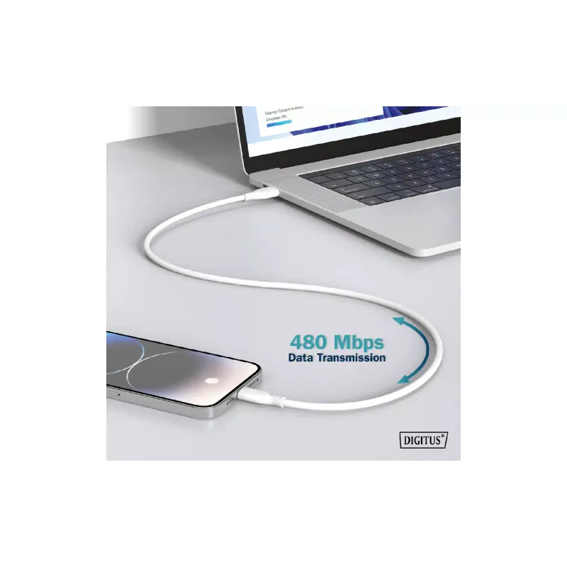Καλώδιο Digitus, White (AK-300340-020-W)