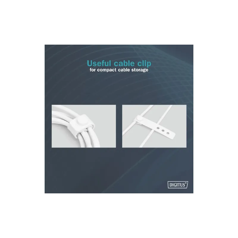 Καλώδιο Digitus, White (AK-300340-020-W)