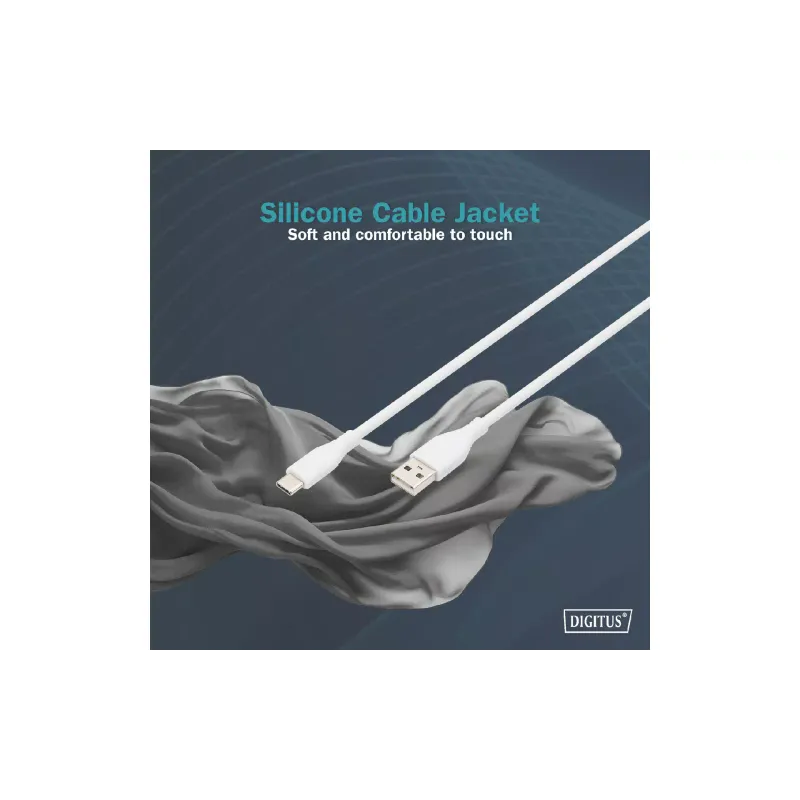 Καλώδιο Digitus, White (AK-300340-020-W)