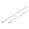 كابل الشحن والمزامنة Digitus USB-C - Lightning, White (AK-600110-010-W)