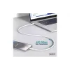 Καλώδιο φόρτισης και συγχρονισμού Digitus USB-C - Lightning, White (AK-600110-020-W)