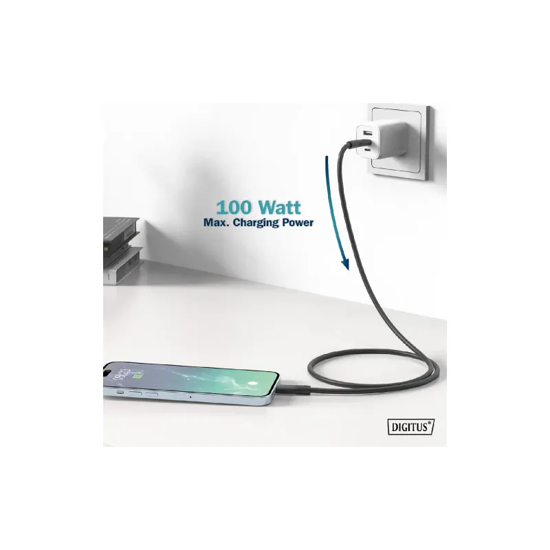 Kabel Digitus, Black (AK-300342-010-S)