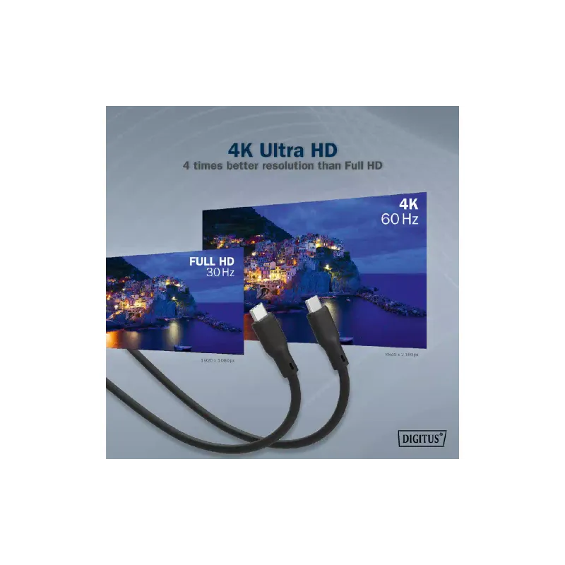 Kabel Digitus, Black (AK-300342-010-S)