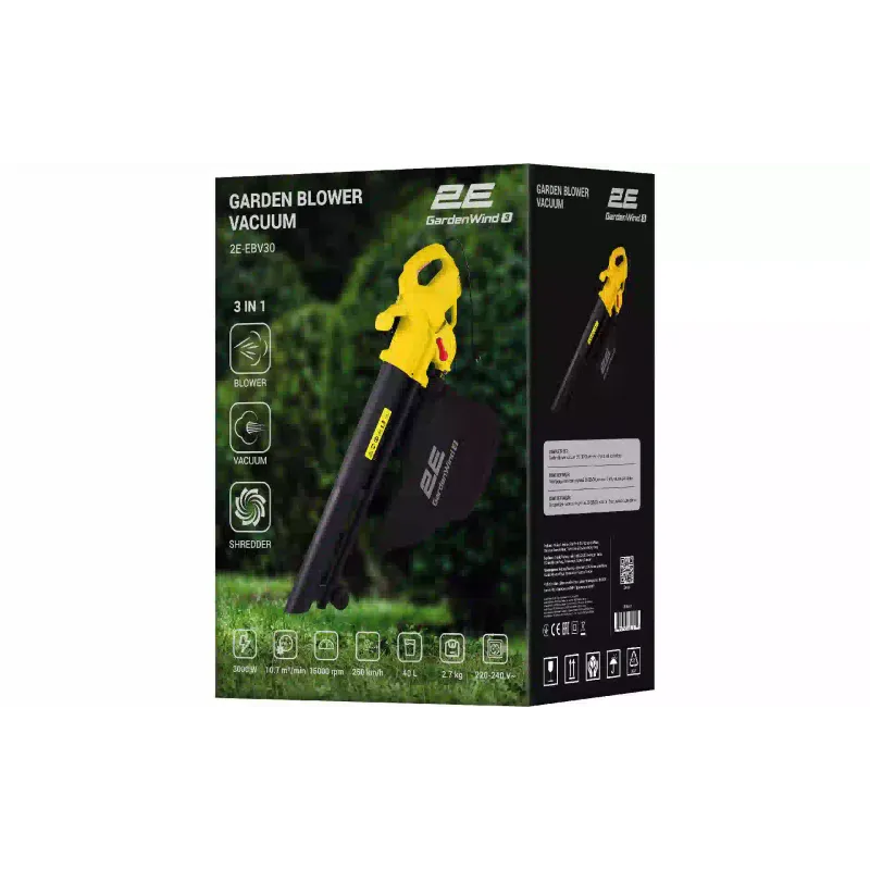 Aspiradora con soplador de aire 2E (2E-EBV30)