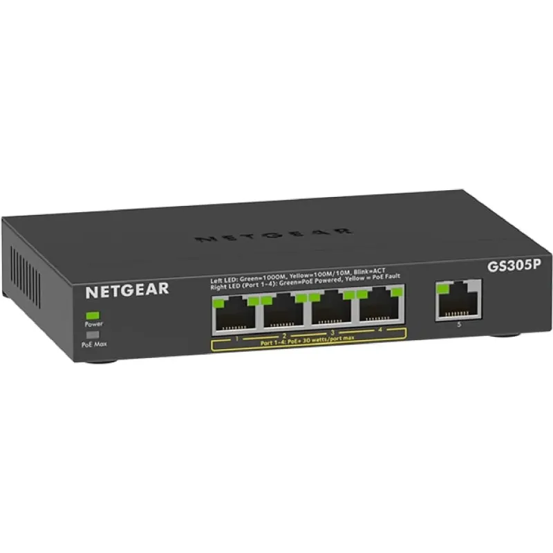 Комутатор Netgear  (GS305P-300EUS)