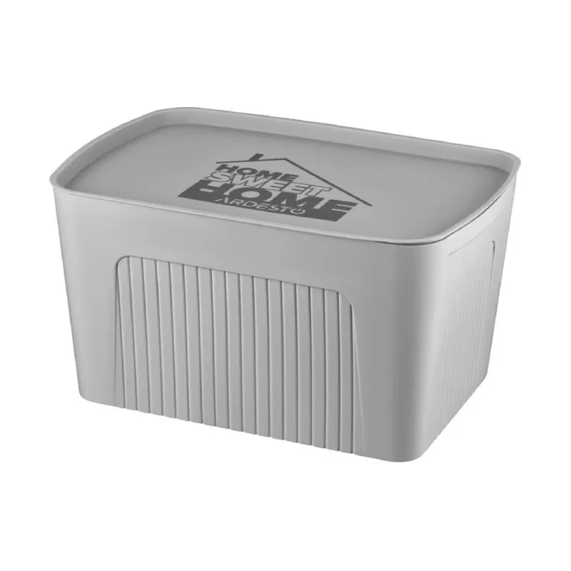 Caja de almacenamiento con tapa Ardesto, Gray (ARHC2523G)
