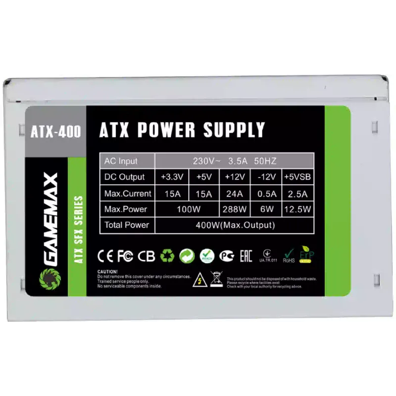 Блок живлення Gamemax SFX-400W (ATX-400W-SFX)