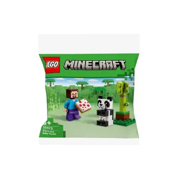 Constructor LEGO Minecraft Steve and Baby Panda (30672)