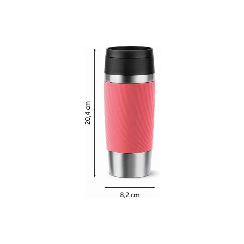 كوب حراري Tefal Travel Mug Classic Twist, Coral (N2024410)