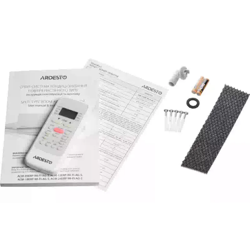 Acondicionador de aire Ardesto, White (ACM-24INV-R32-WF-AG-S)