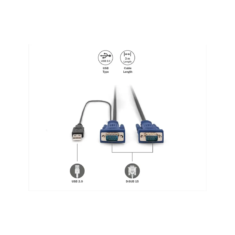 Καλώδιο Digitus, Black (DS-19232)