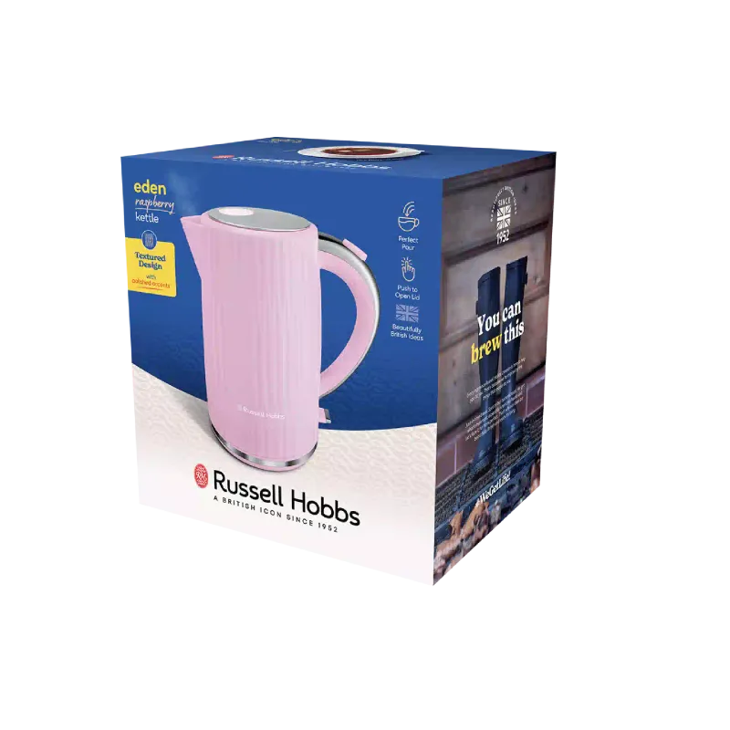 Електрочайник Russell Hobbs Eden (27362-70), 1700 мл, нержавіюча сталь, Crimson