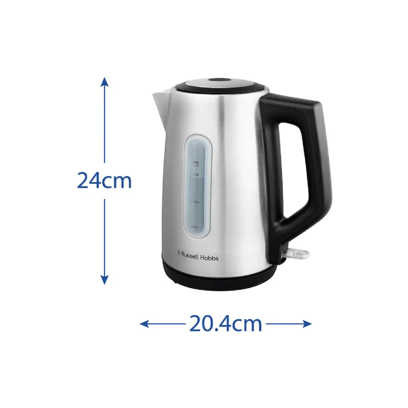Електрочайник Russell Hobbs Eden (27380-70), 1700 мл, нержавіюча сталь, Silver/Black