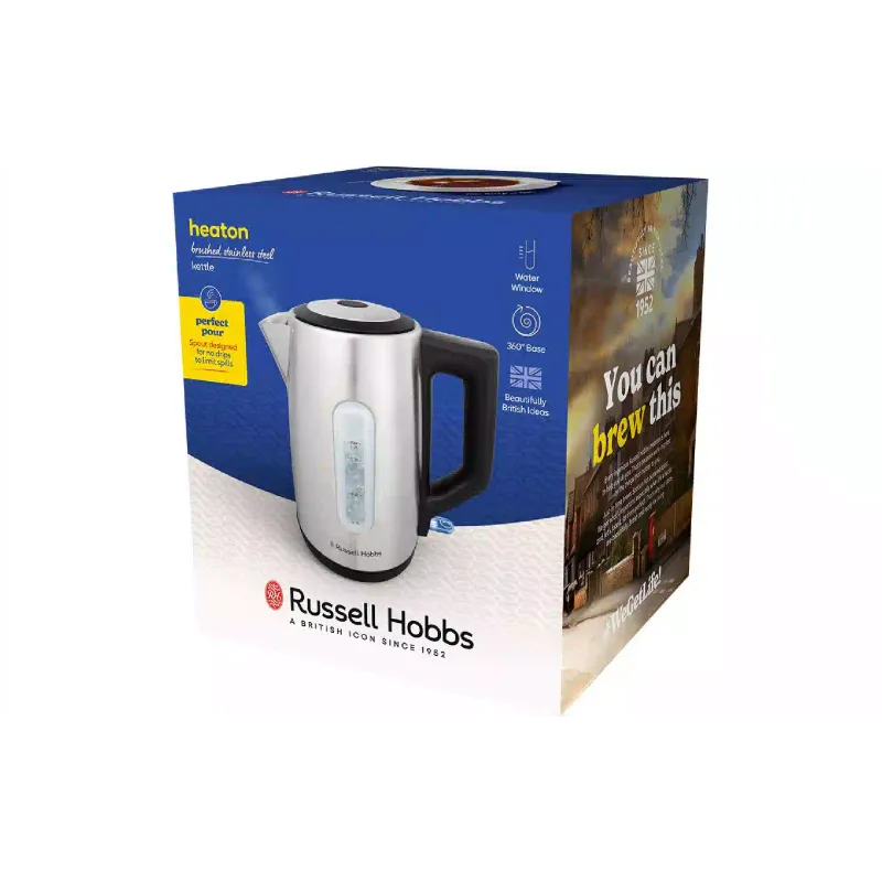 Електрочайник Russell Hobbs Eden (27380-70), 1700 мл, нержавіюча сталь, Silver/Black