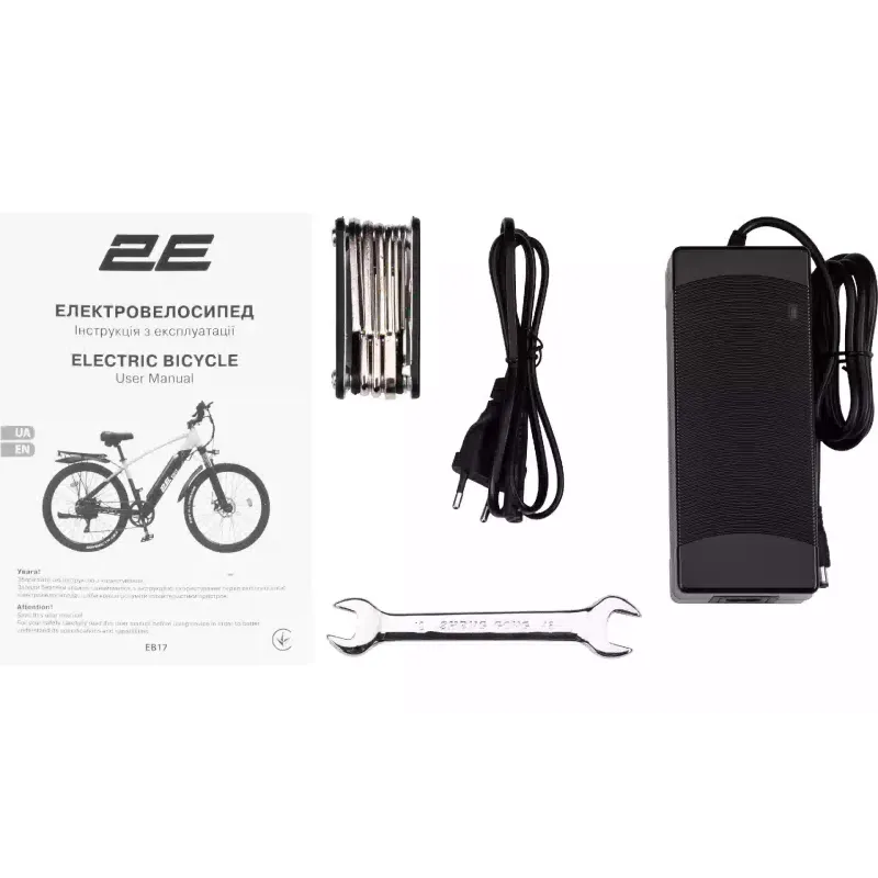 Electric bicycle 2E (EB17), Yellow/Black