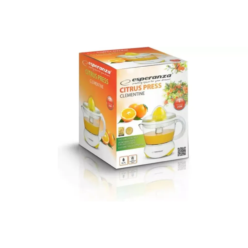 Gyümölcscentrifuga Esperanza, White/Yellow (EKJ001Y)