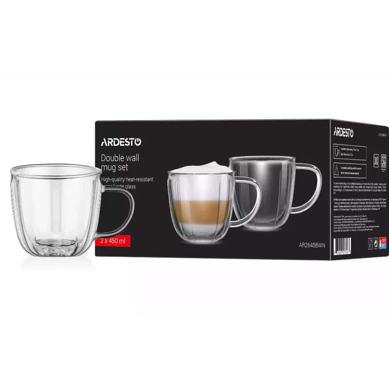 Taza Ardesto, Transparent (AR2645BWN)