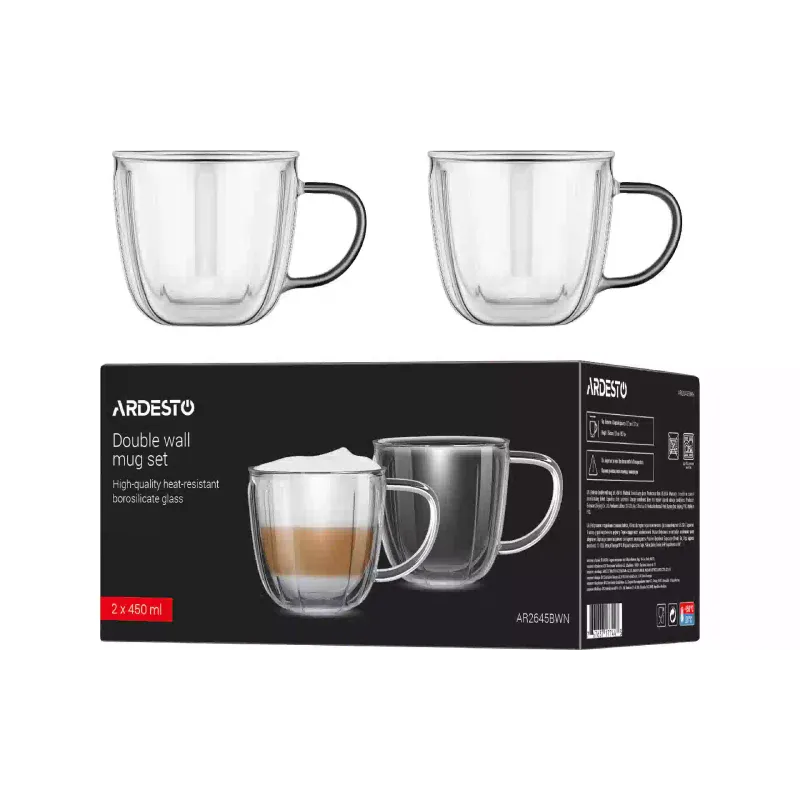 Taza Ardesto, Transparent (AR2645BWN)