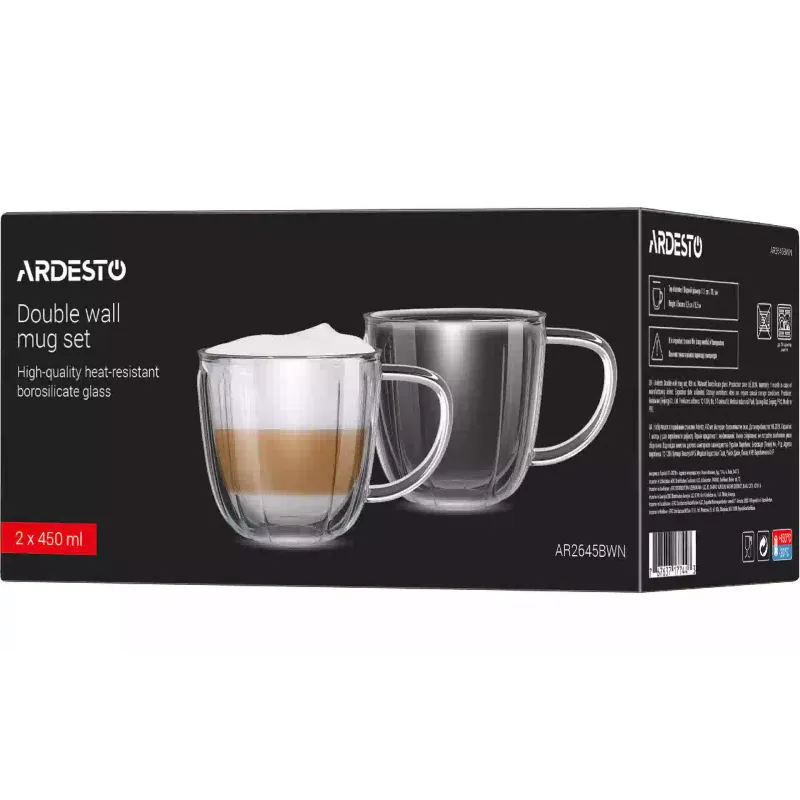 Taza Ardesto, Transparent (AR2645BWN)