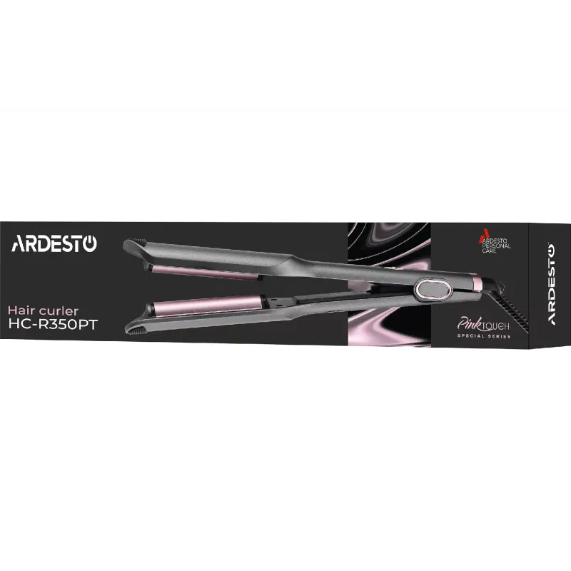 مكواة تجعيد الشعر Ardesto Pink Touch, Grey/Pink (HC-R350PT)