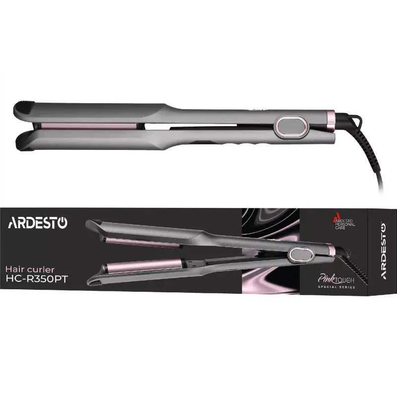 مكواة تجعيد الشعر Ardesto Pink Touch, Grey/Pink (HC-R350PT)
