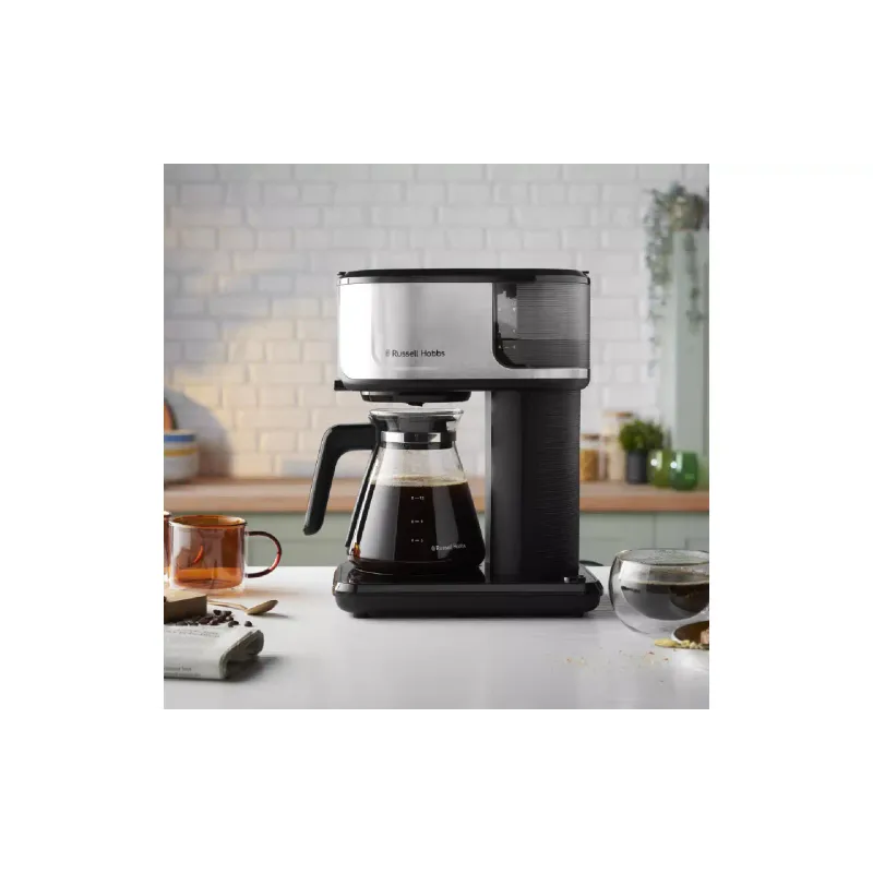 ماكينة صنع القهوة بالتنقيط Russell Hobbs Attentiv Black Coffee Maker, Black (26840-56)