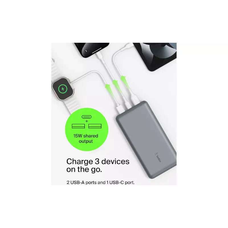 Power bank Belkin, Gray (BPB012BTGY)