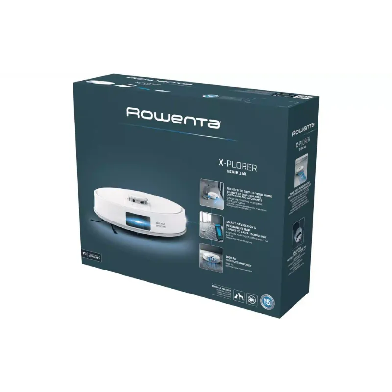 Aspirador de pó robô Rowenta X-Plorer Serie 140 Total Care, White (RR9177WH)
