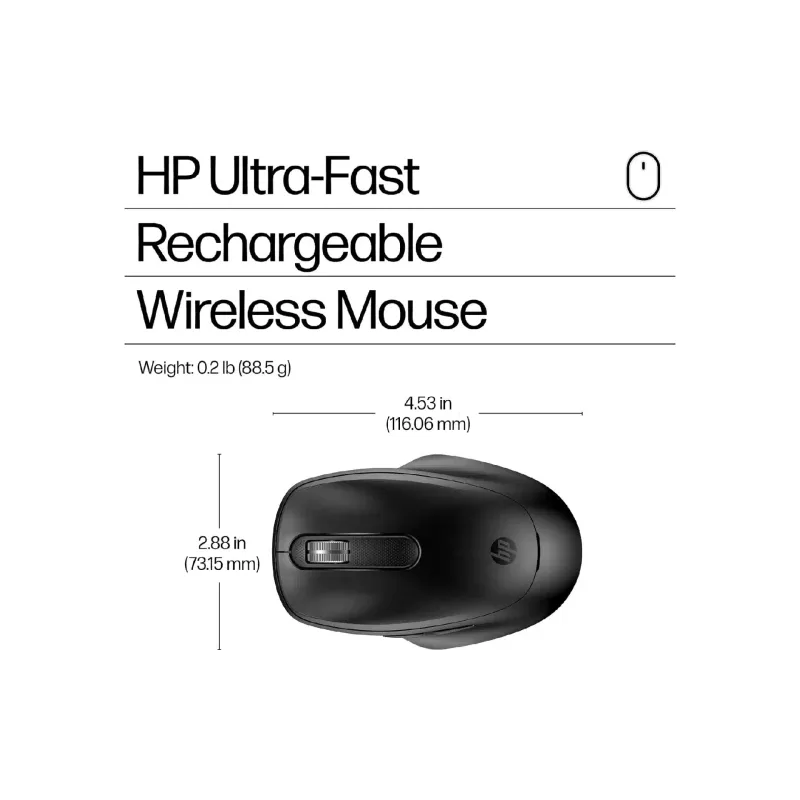 Egér HP 510, Black (9C2F6AA)