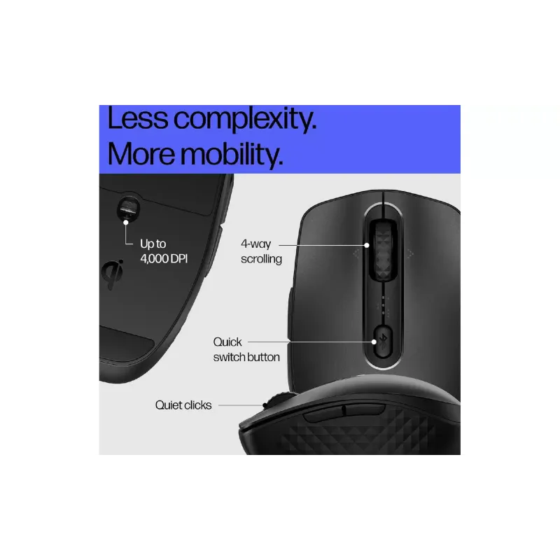 Egér HP 690, Black (7M1D4AA)