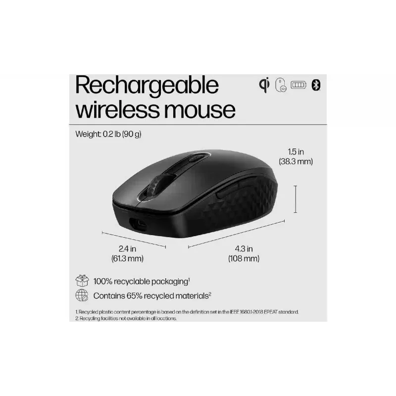 Egér HP 690, Black (7M1D4AA)