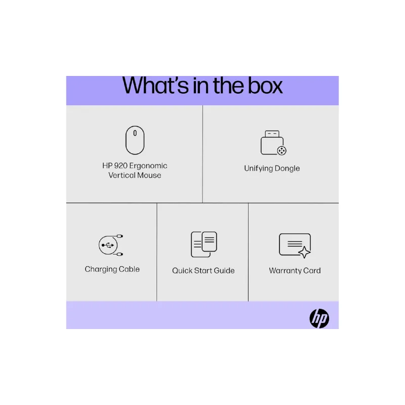 Egér HP Ergonomic 920, Black (6H1A4AA)