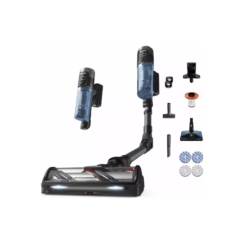 Aspirador de pó Rowenta X-Force Flex 12.60 Neo Auto Aqua Allergy, Black/Blue (RH9LC1WO)