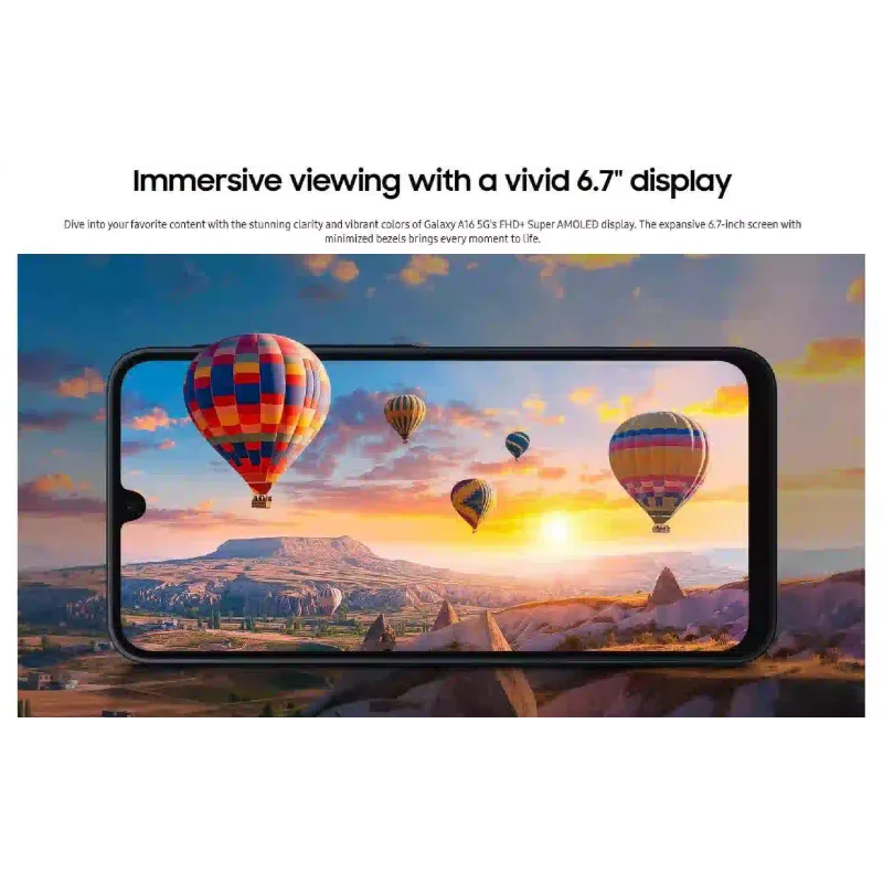 Smartphone Samsung (SM-A165FZKBEUC)