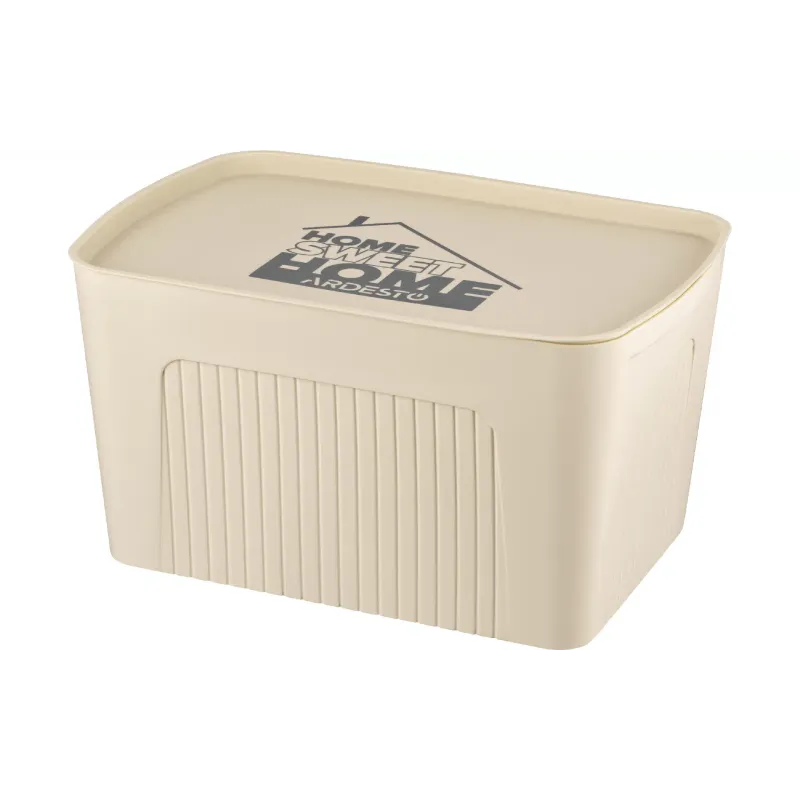 Aufbewahrungsbox mit Deckel Ardesto, Beige (ARHC2523B)