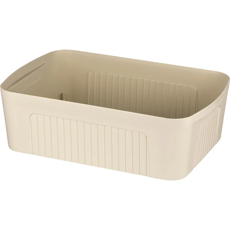 Storage box with lid Ardesto, Beige (ARHC2513B)