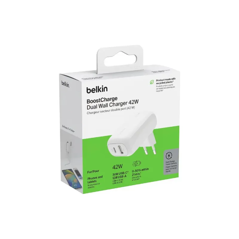 Зарядное устройство Belkin, 42 Вт (WCB009VFWH)