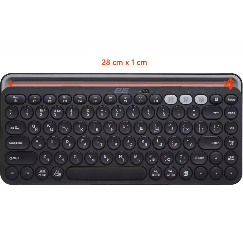 Membrán billentyűzet 2E, Gray (2E-KS250WBK_UA)