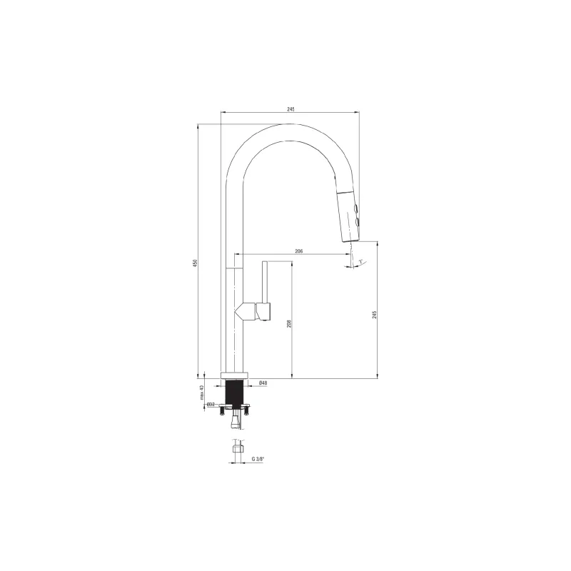 Kuhinjsko korito Deante, Titan (ZPOED10A)